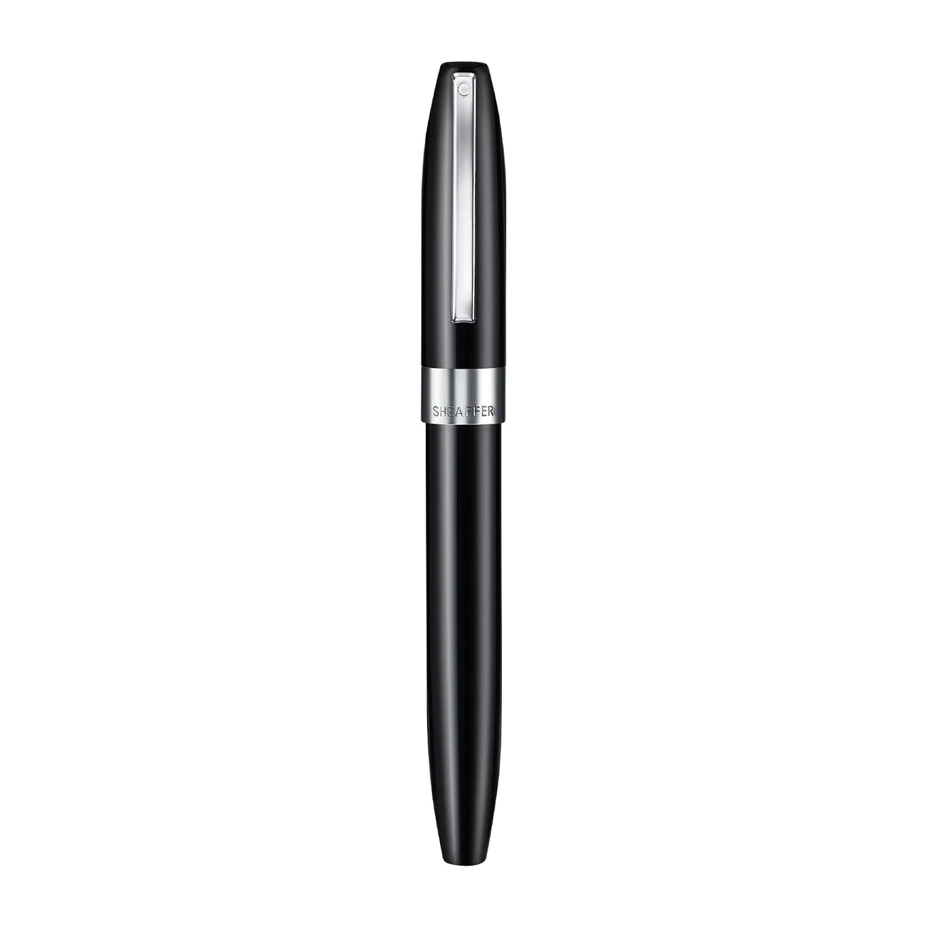 Sheaffer Legacy Glossy Black Inlaid Nib Fountain Pen with Chrome-Plated Trims