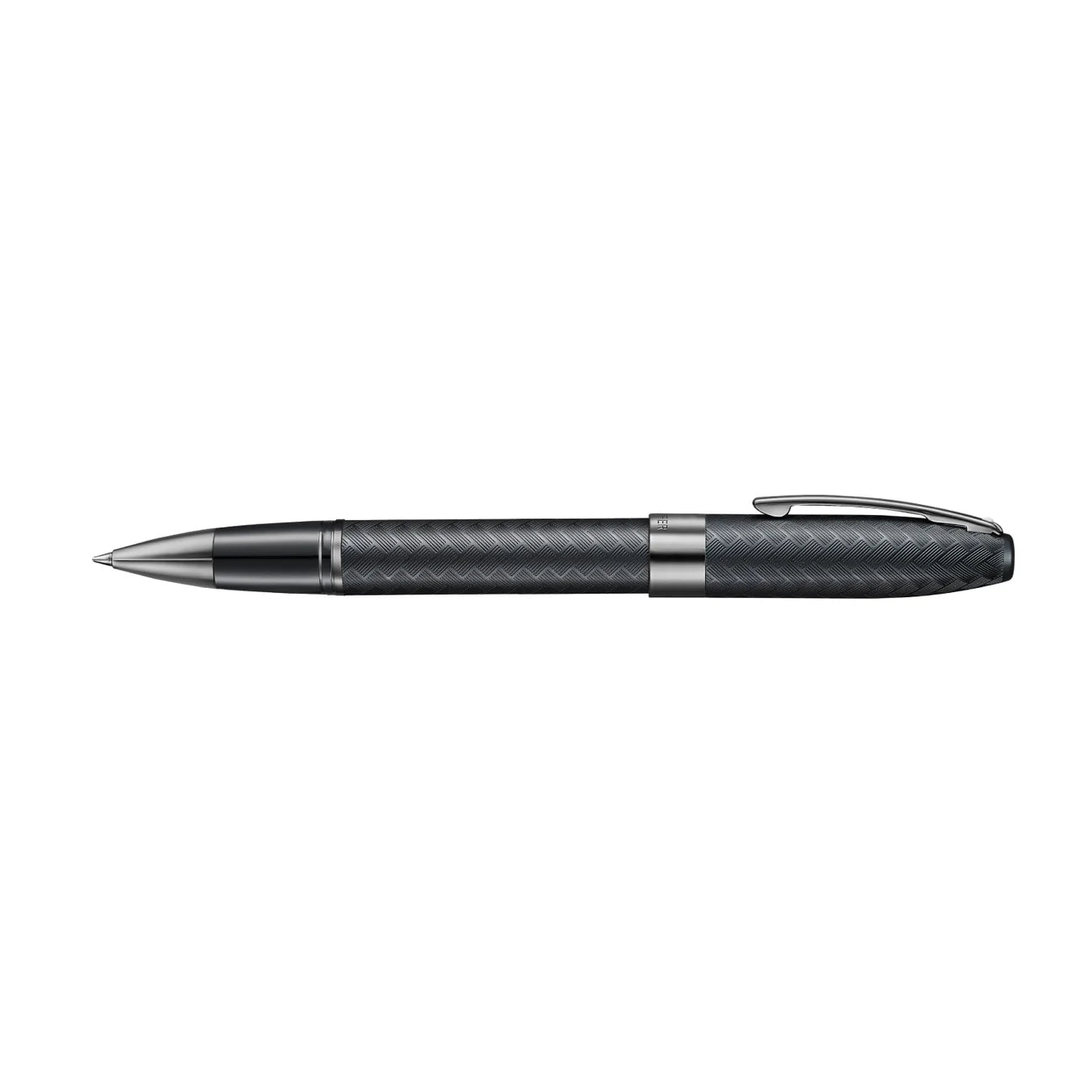 Sheaffer Legacy Chevron Matte Black Rollerball Pen with PVD Gunmetal Trims