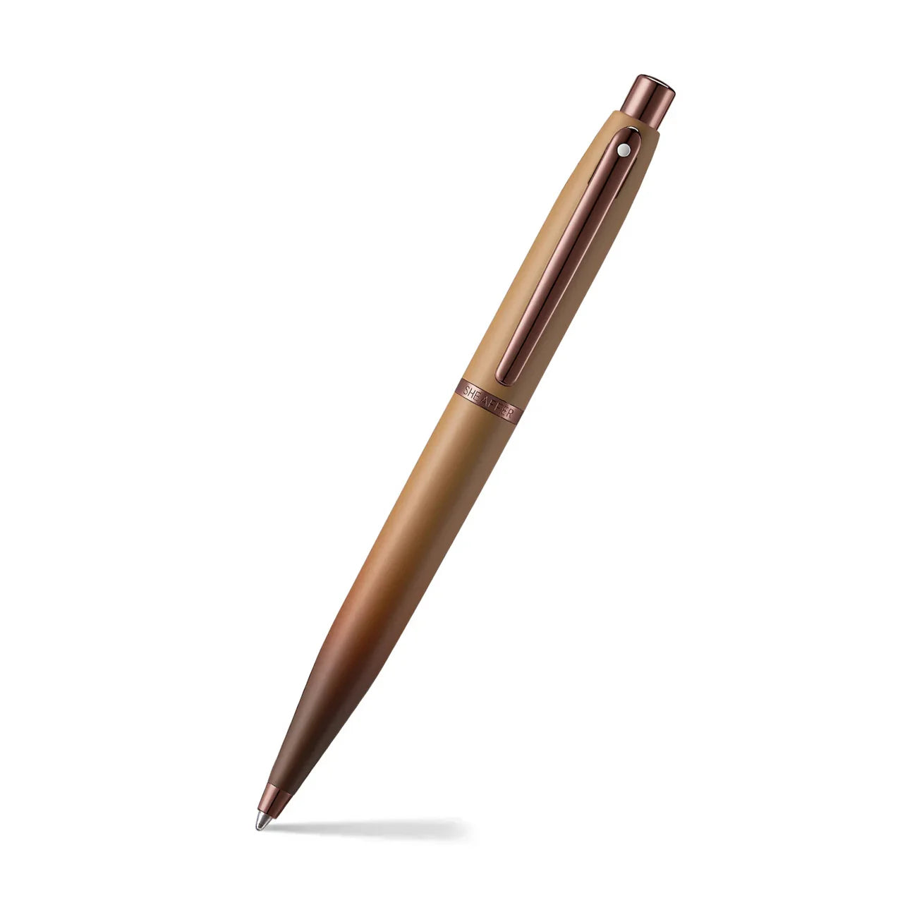 Sheaffer VFM Coffee Edition Ballpoint Pen with Leather Single Pen Pouch Gift Set