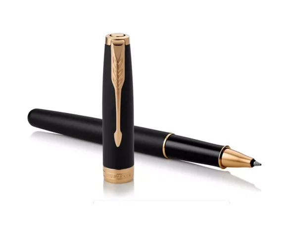 Parker Sonnet Lacquer Black Gold Trim Rollerball