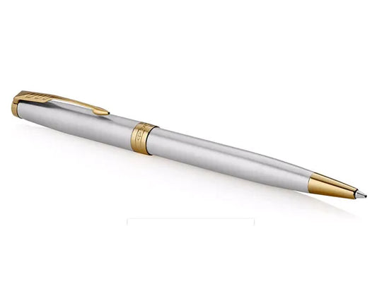 Parker Sonnet Stainless Steel Gold Trim Ballpoint Pen