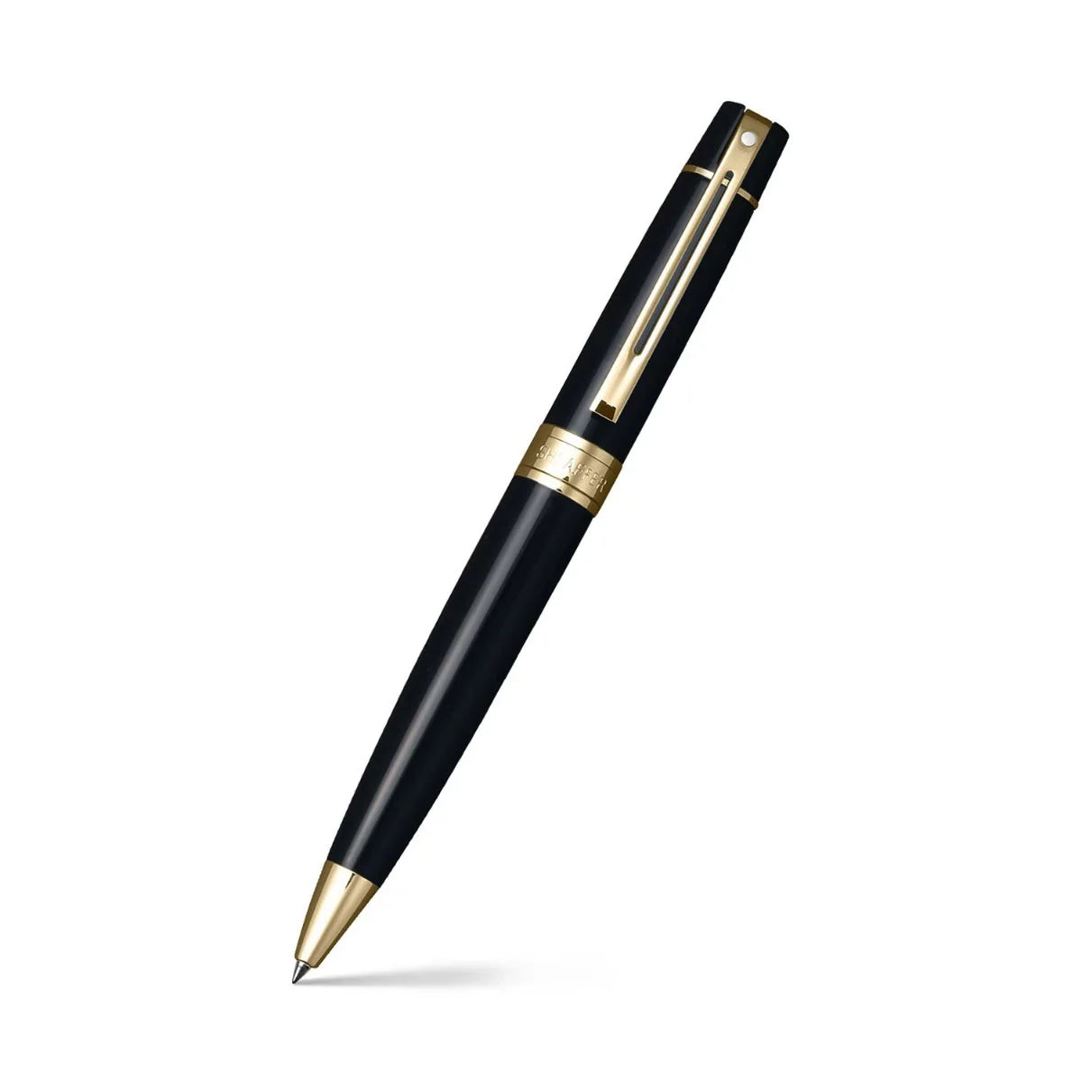 Sheaffer Gift Set ft. Glossy Black 300 with Gold Tone Trim as Set of 2 pens - BallPoint Pen & Fountain Pen (M)