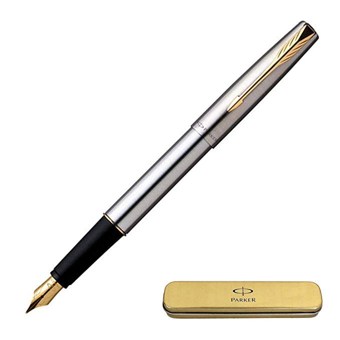 Parker Frontier Stainless Steel Fountain Pen GT – The Pen Shop