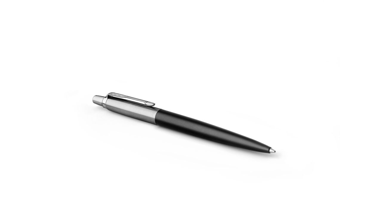 Parker Jotter Bond Street Black Ballpoint Pen With Chrome Trim