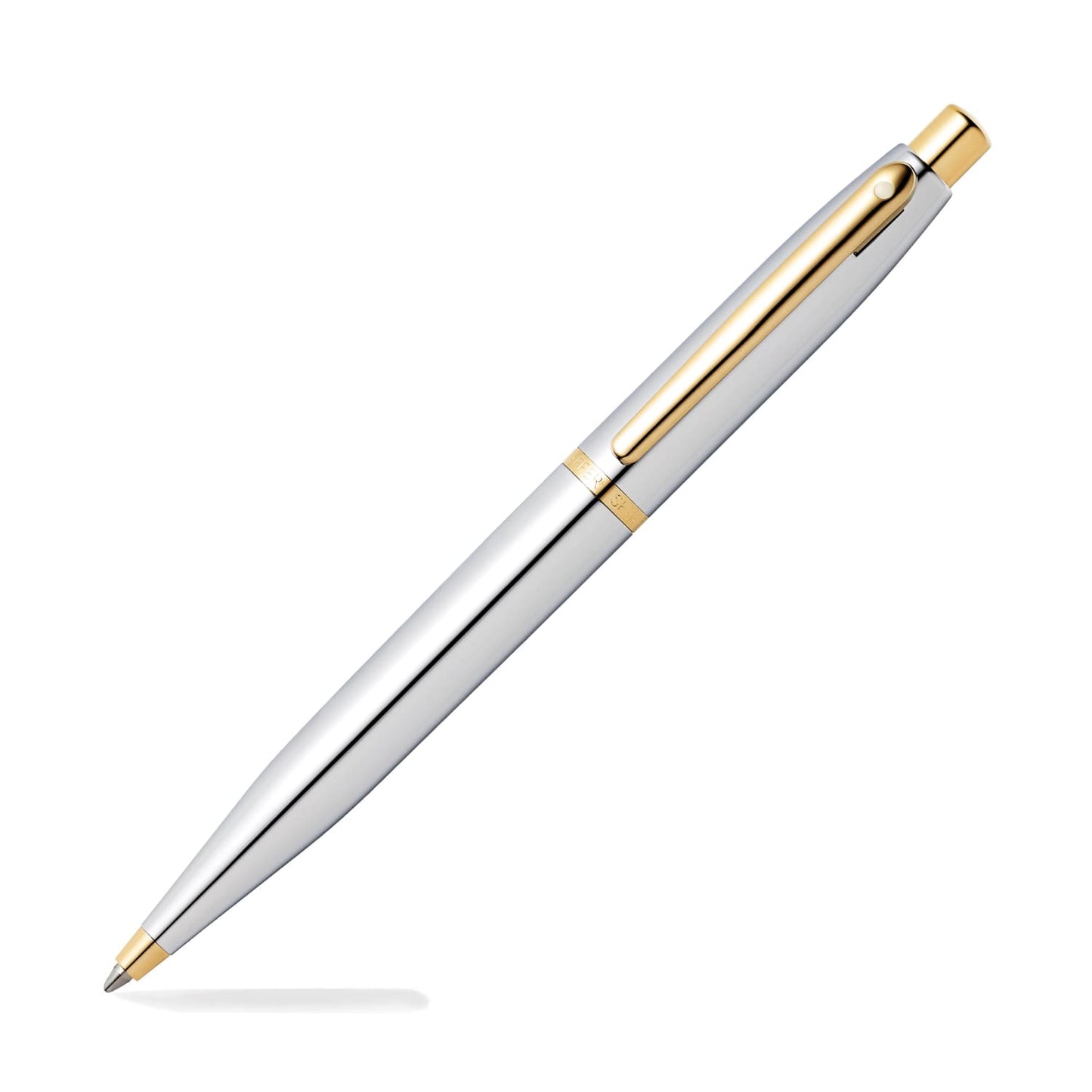 Sheaffer VFM Ballpoint pen Chrome with Gold Trim