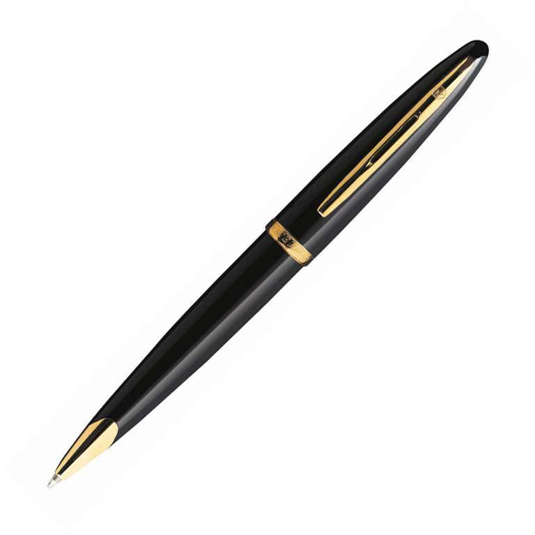 Waterman Carene Black Laque Gold Trim Ballpoint Pen