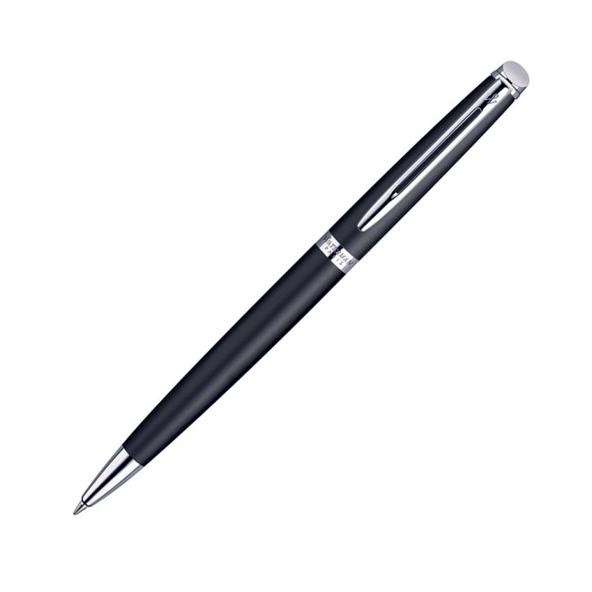 Waterman Hemisphere Black Chrome Trim Ball Pen